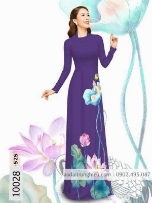 Vải áo dài hoa sen kiểu mới AD 10028 26 1588839794 347 vai ao dai vai ao dai dep ad