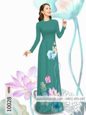 Vải áo dài hoa sen kiểu mới AD 10028 22 1588839794 863 vai ao dai vai ao dai dep ad