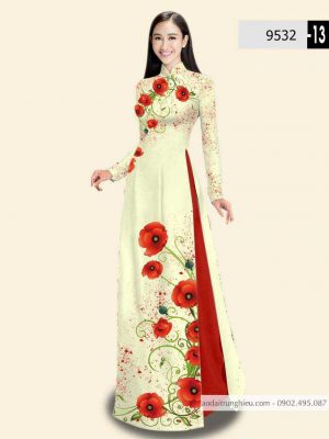 Vải áo dài hoa 3D thiết kế 2020 AD 9532 28 1588840034 614 vai ao dai vai ao dai dep ad