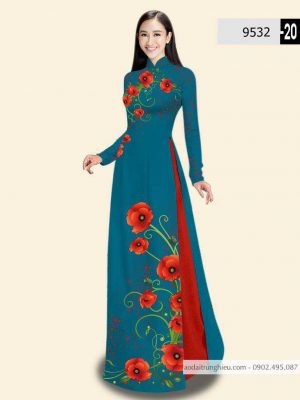 Vải áo dài hoa 3D thiết kế 2020 AD 9532 34 1588840035 385 vai ao dai vai ao dai dep ad