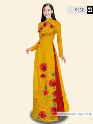 Vải áo dài hoa 3D thiết kế 2020 AD 9532 39 1588840036 629 vai ao dai vai ao dai dep ad