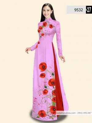 Vải áo dài hoa 3D thiết kế 2020 AD 9532 42 1588840036 712 vai ao dai vai ao dai dep ad