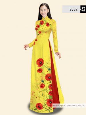 Vải áo dài hoa 3D thiết kế 2020 AD 9532 47 1588840037 925 vai ao dai vai ao dai dep ad