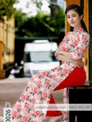 Vải áo dài hoa đều kiểu mới AD 10026 34 1588840401 534 vai ao dai vai ao dai dep ad
