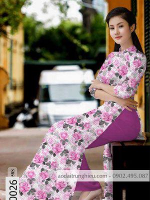 Vải áo dài hoa đều kiểu mới AD 10026 33 1588840401 922 vai ao dai vai ao dai dep ad