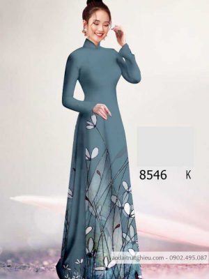 Vải áo dài hoa 3D kiểu mới AD 8546 23 1588840635 445 vai ao dai vai ao dai dep ad