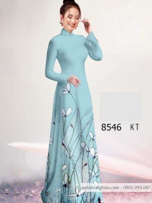 Vải áo dài hoa 3D kiểu mới AD 8546 22 1588840635 774 vai ao dai vai ao dai dep ad