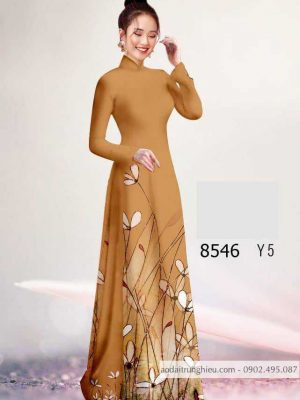 Vải áo dài hoa 3D kiểu mới AD 8546 30 1588840636 490 vai ao dai vai ao dai dep ad