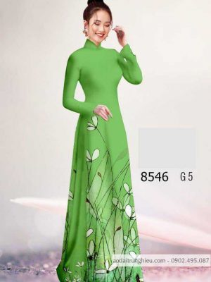 Vải áo dài hoa 3D kiểu mới AD 8546 25 1588840636 497 vai ao dai vai ao dai dep ad