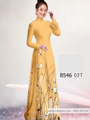 Vải áo dài hoa 3D kiểu mới AD 8546 29 1588840636 61 vai ao dai vai ao dai dep ad