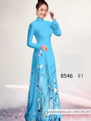 Vải áo dài hoa 3D kiểu mới AD 8546 36 1588840637 149 vai ao dai vai ao dai dep ad