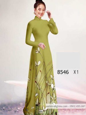 Vải áo dài hoa 3D kiểu mới AD 8546 32 1588840637 355 vai ao dai vai ao dai dep ad