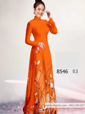 Vải áo dài hoa 3D kiểu mới AD 8546 35 1588840637 35 vai ao dai vai ao dai dep ad