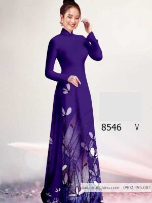 Vải áo dài hoa 3D kiểu mới AD 8546 37 1588840638 120 vai ao dai vai ao dai dep ad