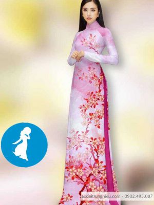 Vải áo dài hoa in 3D dọc thân kiểu mới AD 14371 21 1588918724 85 vai ao dai vai ao dai dep ad