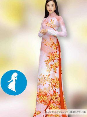 Vải áo dài hoa in 3D dọc thân kiểu mới AD 14371 28 1588918725 331 vai ao dai vai ao dai dep ad