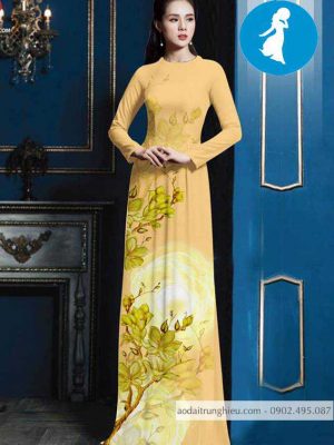 Vải áo dài hoa sứ vàng kiểu mới AD 10399 24 1588918845 404 vai ao dai vai ao dai dep ad