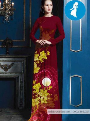 Vải áo dài hoa sứ vàng kiểu mới AD 10399 23 1588918845 602 vai ao dai vai ao dai dep ad