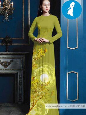 Vải áo dài hoa sứ vàng kiểu mới AD 10399 25 1588918846 488 vai ao dai vai ao dai dep ad