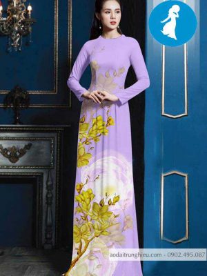 Vải áo dài hoa sứ vàng kiểu mới AD 10399 29 1588918846 762 vai ao dai vai ao dai dep ad