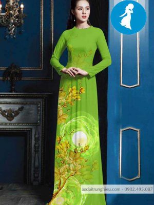 Vải áo dài hoa sứ vàng kiểu mới AD 10399 26 1588918846 91 vai ao dai vai ao dai dep ad