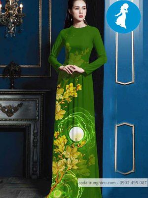 Vải áo dài hoa sứ vàng kiểu mới AD 10399 34 1588918848 259 vai ao dai vai ao dai dep ad