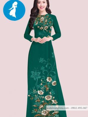 Vải áo dài hoa trên dưới kiểu mới AD T7419 34 1588919329 838 vai ao dai vai ao dai dep ad