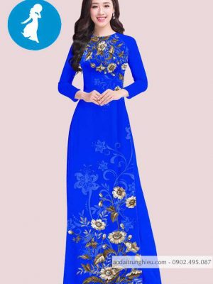 Vải áo dài hoa trên dưới kiểu mới AD T7419 33 1588919329 960 vai ao dai vai ao dai dep ad