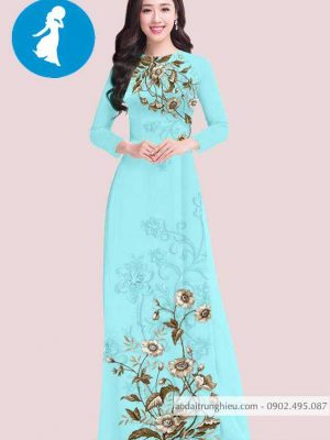 Vải áo dài hoa trên dưới kiểu mới AD T7419 36 1588919330 231 vai ao dai vai ao dai dep ad