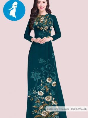 Vải áo dài hoa trên dưới kiểu mới AD T7419 40 1588919330 411 vai ao dai vai ao dai dep ad