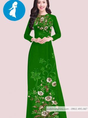 Vải áo dài hoa trên dưới kiểu mới AD T7419 37 1588919330 878 vai ao dai vai ao dai dep ad