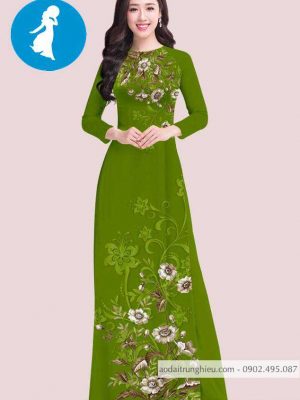 Vải áo dài hoa trên dưới kiểu mới AD T7419 42 1588919331 275 vai ao dai vai ao dai dep ad