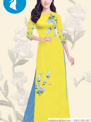 Vải áo dài hoa 3D đẹp mới ra AD T7414 29 1588919571 705 vai ao dai vai ao dai dep ad