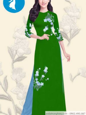 Vải áo dài hoa 3D đẹp mới ra AD T7414 26 1588919571 814 vai ao dai vai ao dai dep ad