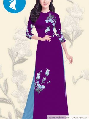 Vải áo dài hoa 3D đẹp mới ra AD T7414 33 1588919572 375 vai ao dai vai ao dai dep ad