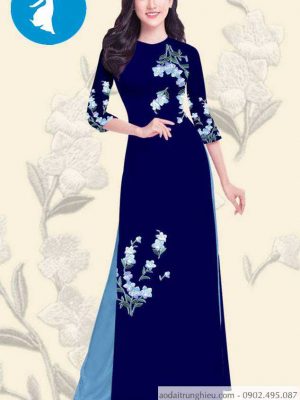 Vải áo dài hoa 3D đẹp mới ra AD T7414 35 1588919572 418 vai ao dai vai ao dai dep ad