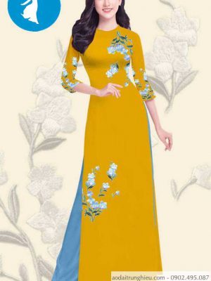 Vải áo dài hoa 3D đẹp mới ra AD T7414 42 1588919573 0 vai ao dai vai ao dai dep ad