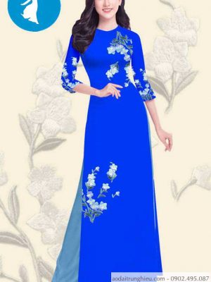 Vải áo dài hoa 3D đẹp mới ra AD T7414 45 1588919574 354 vai ao dai vai ao dai dep ad