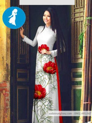 Vải áo dài hoa 3D thiết kế 2020 AD T7098 14 1588920045 737 vai ao dai vai ao dai dep ad