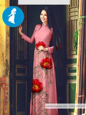 Vải áo dài hoa 3D thiết kế 2020 AD T7098 13 1588920045 96 vai ao dai vai ao dai dep ad