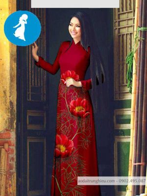 Vải áo dài hoa 3D thiết kế 2020 AD T7098 19 1588920046 18 vai ao dai vai ao dai dep ad