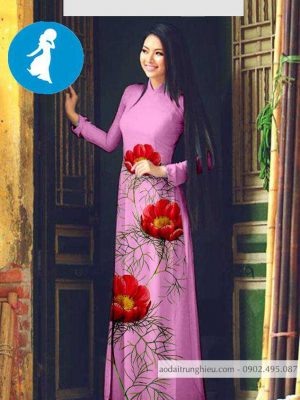 Vải áo dài hoa 3D thiết kế 2020 AD T7098 17 1588920046 234 vai ao dai vai ao dai dep ad