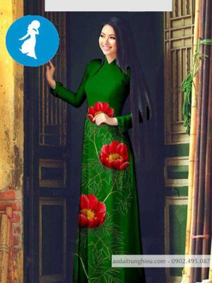 Vải áo dài hoa 3D thiết kế 2020 AD T7098 20 1588920046 924 vai ao dai vai ao dai dep ad