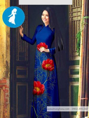 Vải áo dài hoa 3D thiết kế 2020 AD T7098 18 1588920046 945 vai ao dai vai ao dai dep ad