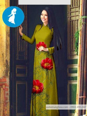 Vải áo dài hoa 3D thiết kế 2020 AD T7098 21 1588920047 710 vai ao dai vai ao dai dep ad