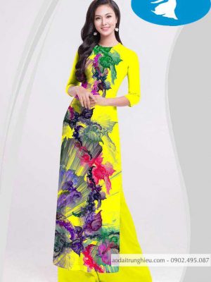 Vải áo dài hoa 3D thiết kế 2020 AD C2854 16 1588920647 684 vai ao dai vai ao dai dep ad