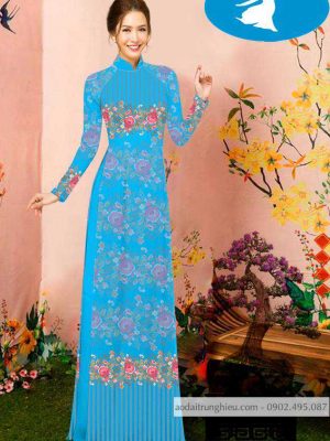 Vải áo dài hoa 3D kiểu mới AD C2853 25 1588920771 118 vai ao dai vai ao dai dep ad