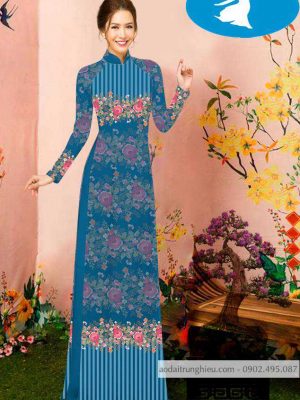 Vải áo dài hoa 3D kiểu mới AD C2853 24 1588920771 338 vai ao dai vai ao dai dep ad