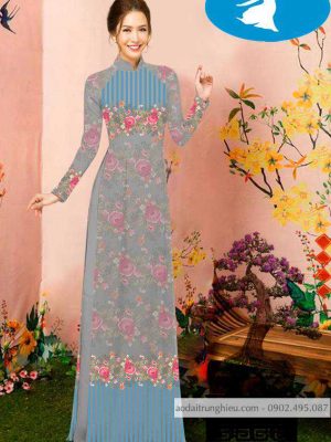 Vải áo dài hoa 3D kiểu mới AD C2853 29 1588920771 659 vai ao dai vai ao dai dep ad