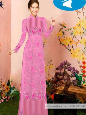Vải áo dài hoa 3D kiểu mới AD C2853 32 1588920772 208 vai ao dai vai ao dai dep ad
